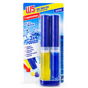 Освежитель для унитаза W5 WC Duo-Gel Ocean, 2 шт